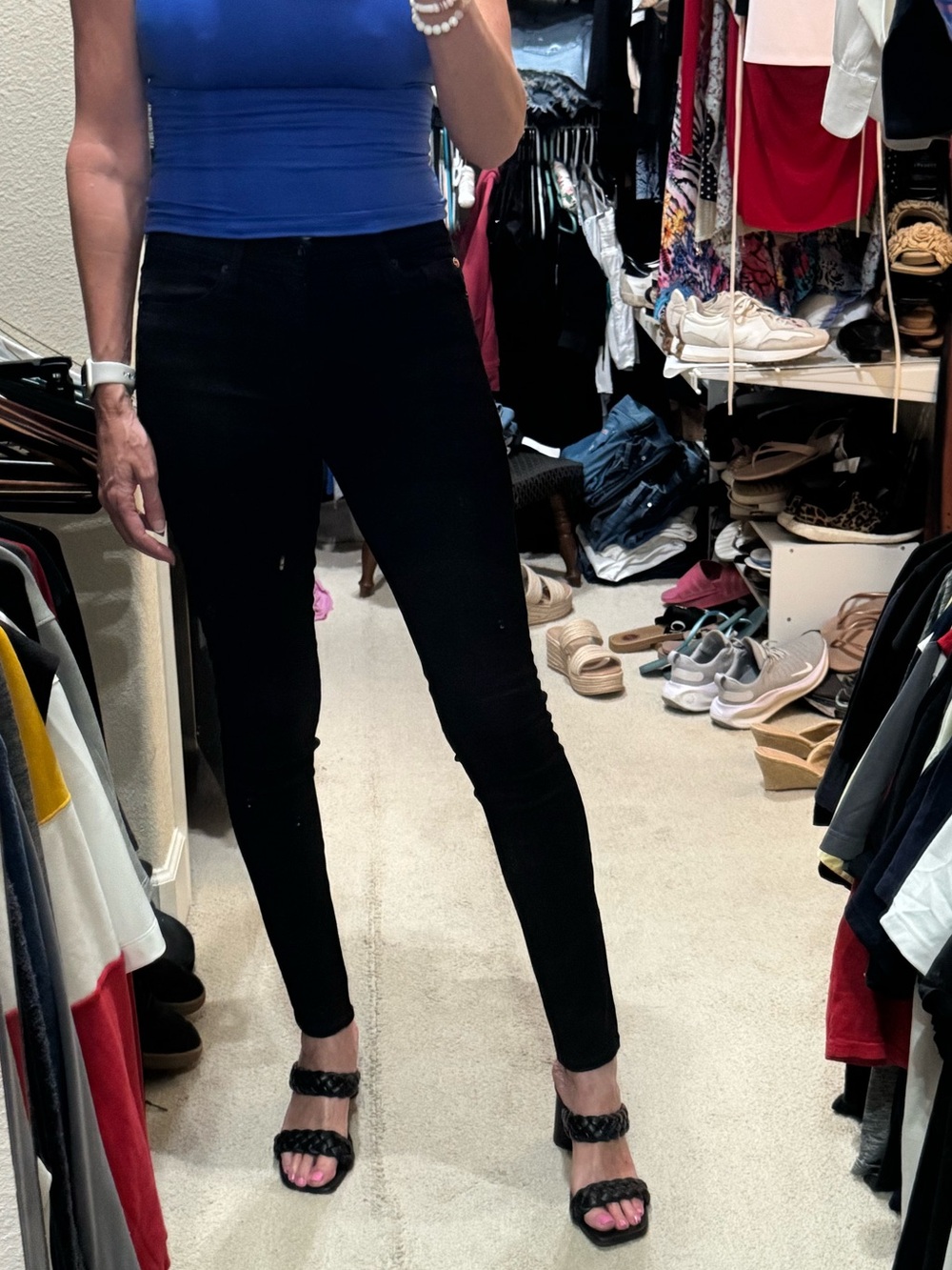 Hudson Jeans Women's Nico Black Skinny High-Rise